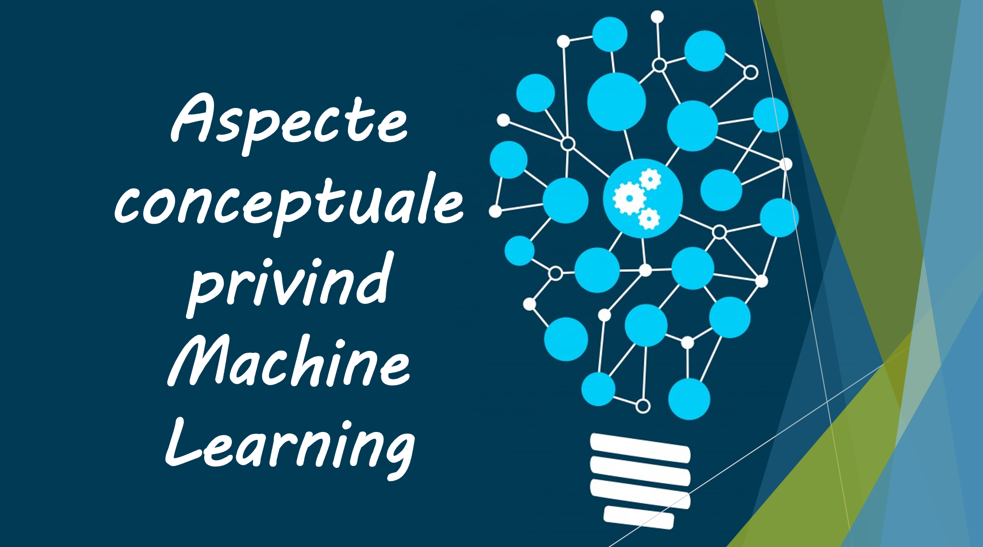 Aspecte conceptuale privind Machine Learning